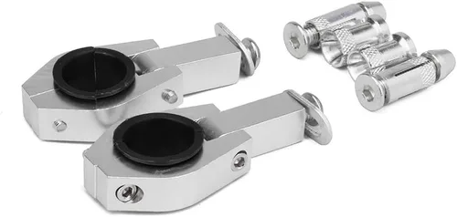 Miniatura 8 de Paramanos universales de aluminio para motocicleta, 7/8 pulgadas, 0.866 in y 1 1/8 pulgadas, 1.102 in, para todoterreno, ATV y motocross, color negro