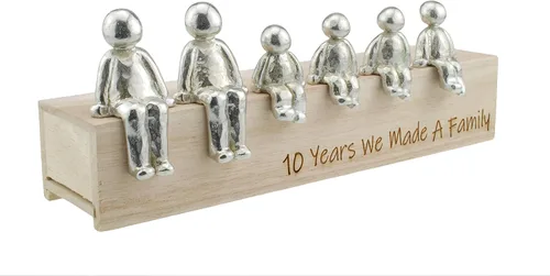 Miniatura 5 de Idea para el 10º aniversario – 10 años hicimos una familia 100% – Elige tu regalo de combinación familiar (1 niño)