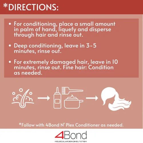 Miniatura 5 de POWERTOOLS 4BOND Acondicionador de construcción Bond Restaura el cabello dañado Contiene polímeros avanzados, queratina, baobab y proteínas