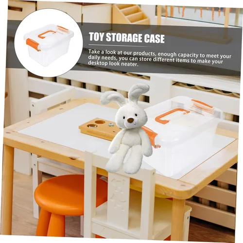 Miniatura 5 de Organizador de maquillaje para cajón, caja de 4 piezas, caja de almacenamiento portátil, contenedores de 16 cuartos de galón para organizar