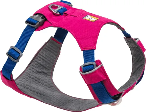 Ruffwear, Hi & Light, Arnés ligero para perro de uso diario, correr en senderos, caminar, senderismo, uso todo el día, rosa alpenglow, XXXS