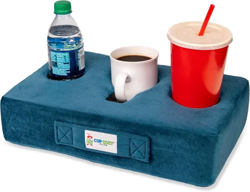 Miniatura 12 de Cup Cozy Pillow (amarillo) como se ve en la televisión, el mejor portavasos del mundo. Mantén tus bebidas cerca y evita derrames. Utilízalo