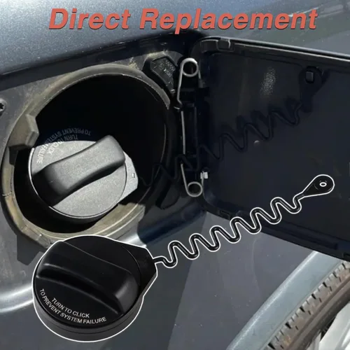 Miniatura 7 de Tapa de llenado de depósito de combustible con correa de amarre de sello compatible con Volvo 240 260 740 760 780 850 940 960 C70 S40 S60 S80 S90