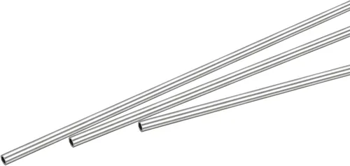 uxcell Tubo de acero inoxidable 316, tubo de 0.039 in de diámetro exterior de 0.006 in de espesor de pared de 9.843 in de longitud 3 piezas