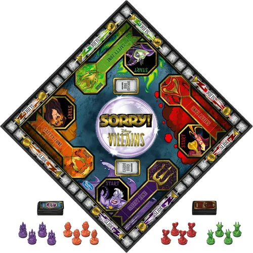 Miniatura 10 de Hasbro Gaming Lo siento! Juego de mesa: Edición de villanos de Disney para niños, juegos familiares para mayores de 6 años (exclusivo de Amazon)
