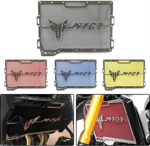 Miniatura 2 de Radiadores Guardia motocicleta Radiador cubierta de parrilla protector de rejillas protector para Ya&maha MT-07 MT07 FZ-07 FZ07 2014 2015 2016 2017