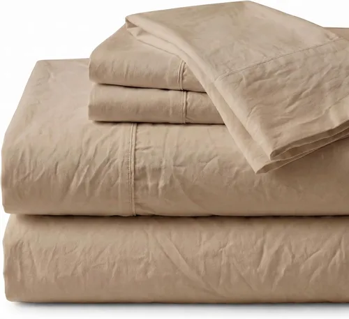 Miniatura 34 de Juego de sábanas de cama King de percal Peru Pima de 285 hilos - 100% algodón peruano Pima, 4 piezas