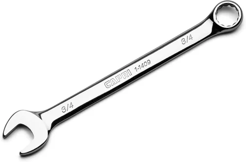 Capri Tools Llave combinada de 3/4 pulgadas, 12 puntos, SAE, cromo (1-1409)