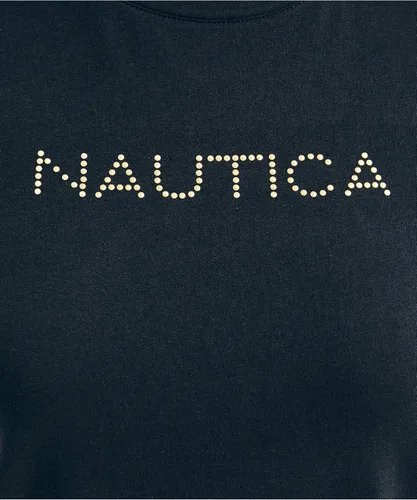 Miniatura 5 de Nautica Camiseta Easy Comfort Supersoft 100% algodón con logotipo clásico para mujer