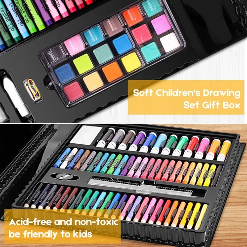 Miniatura 5 de iBayam Kit de arte, paquete de 251 suministros de arte, kits de dibujo, caja de regalo para artes y manualidades, caja de regalo para niños