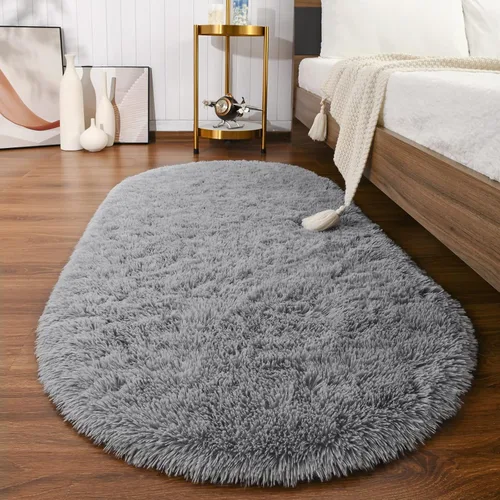 Miniatura 28 de Softlife Alfombras Esponjosas para Dormitorio, Alfombra de Área Peluda Bonita para Niñas y Niños Habitación de Bebé Decoración del Hogar, 2 x 5 Pies