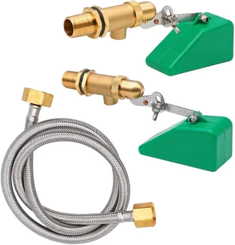 Válvula de flotador de latón para tanque de agua, válvula de bola de flotador de llenado automático de 1/2 pulgada para ganado, interruptor de