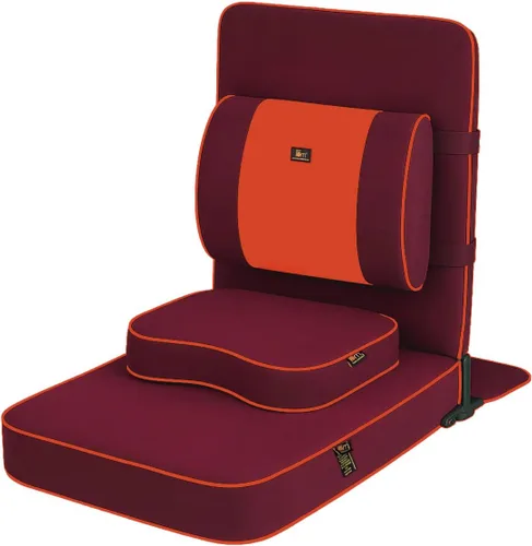 Friends Of Meditation - Silla de meditación extragrande | Silla de piso con soporte de respaldo | Sillas de yoga para adultos | Silla plegable