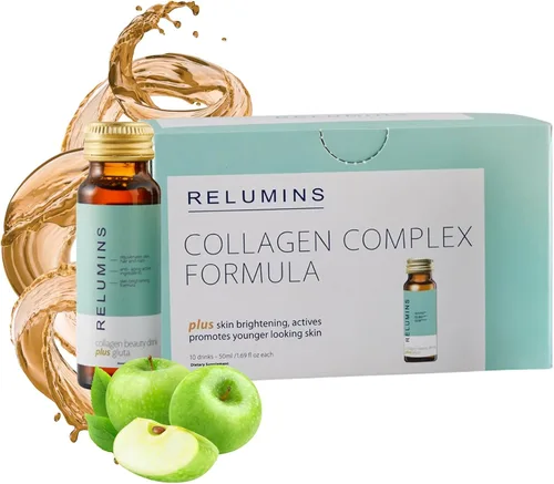 Relumins La bebida de colágeno más avanzada del mundo, 10,000 mg con glutatión y antioxidantes, colágeno líquido número 1 de Estados Unidos,