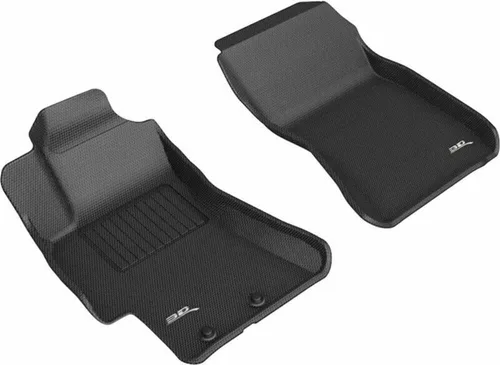 3D MAXpider Alfombrillas Kagu para todo tipo de clima, de primera fila, color negro, compatibles con Subaru Impreza 2008-2011 / Impreza WRX /