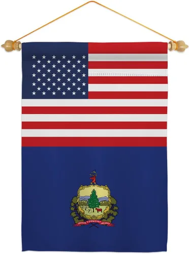 Miniatura 9 de US Vermont Garden Flag Americana States USA American Territories Republic Small Decorative Gift Yard House Banner Double-Sided Made In 13 X 18.5