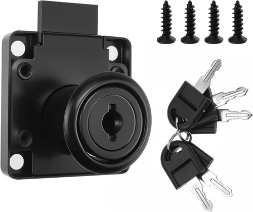 Miniatura 9 de SDTC Tech - Cerradura para cajones con llaves y tornillos a juego para gabinete/armario/armario/escritorio de oficina, etc.