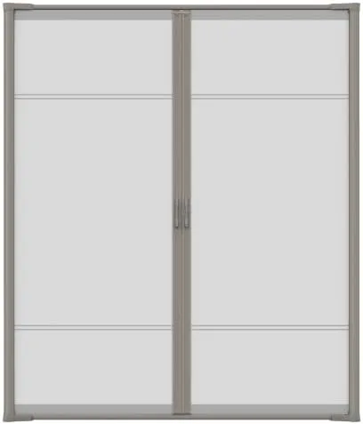 Miniatura 10 de Genius Cool - Puerta mosquitera retráctil para puertas francesas (doble), corta de 78 pulgadas de altura, color negro, fácil de instalar, puertas