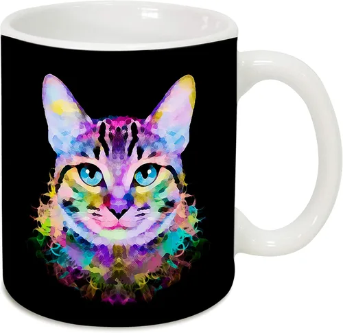 Miniatura 11 de Bonita taza de cerámica para gatos, regalo de taza de café, gran regalo para amantes de los gatos, gatos, mamá, papá, jefe, compañero de trabajo