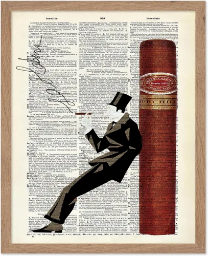Miniatura 22 de Poster Master Póster de Arte del Diccionario - Impresión Retro de Mujer Soldadora - Arte de Sándwich de Queso a la Parrilla - Regalo para Ella