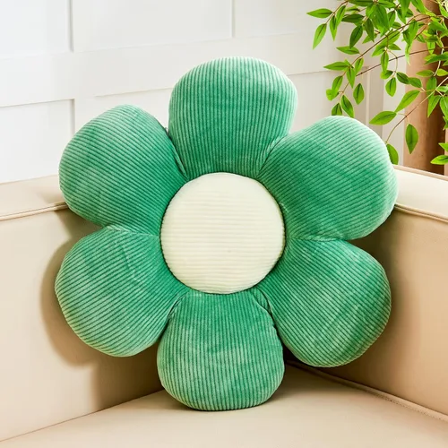 Miniatura 24 de Kcvvcr Almohada Decorativa de Flores, Almohada de Suelo Suave Blanca con Forma de 14.9" para Decoración del Hogar, Lindas Almohadas Decorativas