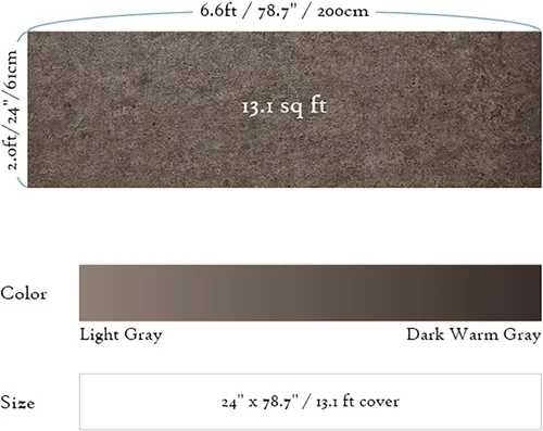 Miniatura 4 de Papel de hormigón teñido para muro con película adhesiva para interiores., VBS901 Gris cálido