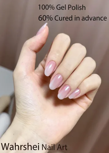Miniatura 2 de Tiras adhesivas de uñas de gel semicuradas, 20 pegatinas adhesivas UV de color azul cromo, envolturas para manicura casera DIY