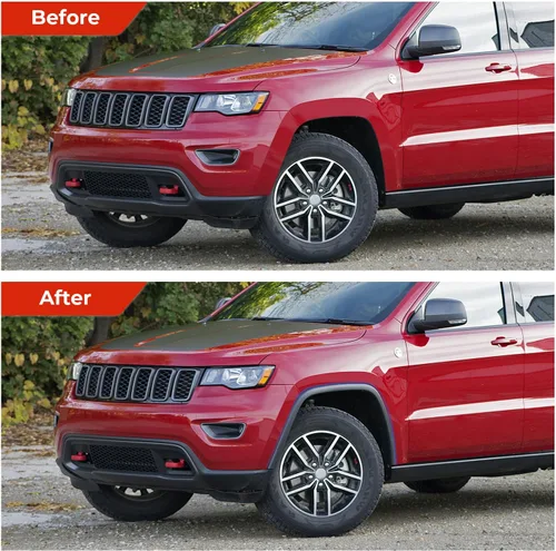 Miniatura 6 de KARPAL Moldura para guardabarros de arco de rueda delantera compatible con Grand Cherokee 2016-2022, lado del lado del conductor, 5XT69RXFAC