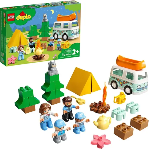 LEGO DUPLO Town Family Camping Van Adventure 10946 Juguete de construcción, juego y aprendizaje de camping para niños pequeños y niños; nuevo 2021