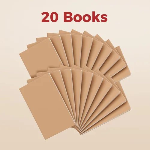 Miniatura 7 de 20 paquetes de cuadernos en blanco pequeños de bolsillo a granel con papel grueso sin rayar, 60 páginas, 14 x 9 cm, tamaño A6, fácil de llevar