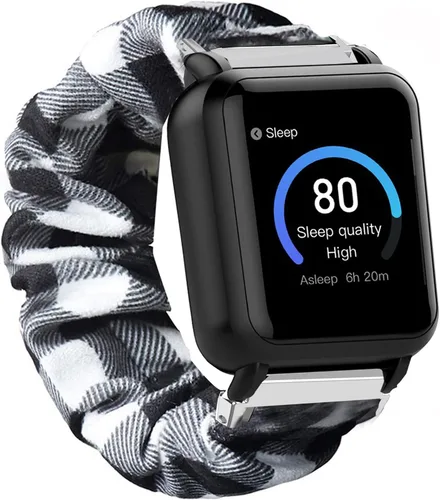 Miniatura 4 de Lamshaw Compatible con 3Plus Vibe Plus Band, banda elástica de tela elástica para mujer, lindas correas de repuesto compatibles con 3Plus Vibe