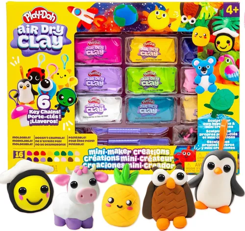 Miniatura 13 de Play-Doh Paquete variado de arcilla seca al aire, arcilla perfumada seca al aire para niños, arcilla de modelado para niños, regalo de artes