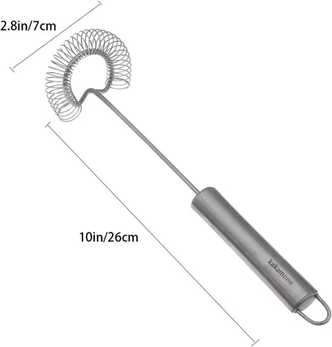 Miniatura 2 de Batidor de huevos inoxidable Surround helixSpring Coil Batidor, espumador de huevos, leche y licuadora - Utensilios de cocina (pequeño)