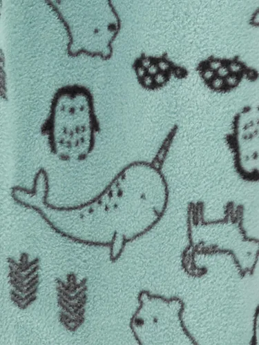 Miniatura 3 de Simple Joys by Carter's Paquete de 2 pijamas de forro polar con pies para bebés varones, para dormir y jugar, pijamas para bebés y niños pequeños