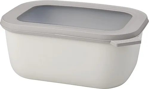 Miniatura 18 de Mepal Cirqula - Recipiente circular rectangular para almacenar y servir alimentos con tapas transparentes, perfecto para preparación de alimentos