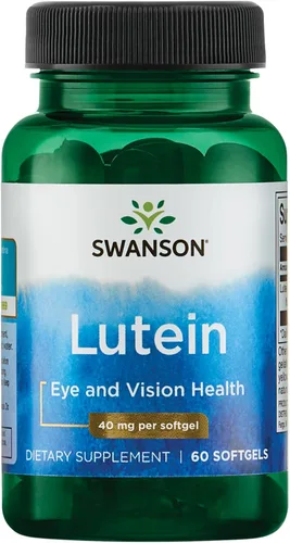 Swanson Luteína Eye Vision Retina Macula Health Supplement 40 mg 60 cápsulas blandas Sgels