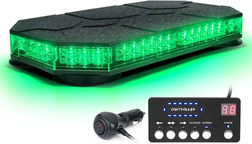 Miniatura 13 de LUMENIX - Barra de luces estroboscópicas LED de techo con controlador magnético, luz intermitente de advertencia y tráfico de emergencia