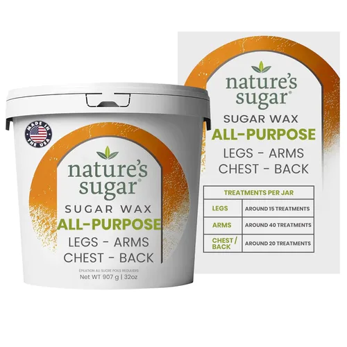 Miniatura 9 de Nature’s Sugar Pasta de Cera de Azúcar Firme para Depilación de Pelo Grueso - Cejas, Axilas y Bikini – Suave Sin Tiras para Cuerpo, Cara y Todo Tipo