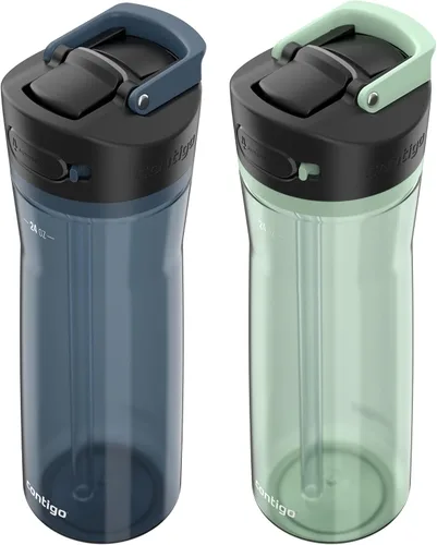 Miniatura 3 de Contigo Ashland 2.0 AUTOSPOUT Botella de agua, 24 onzas, arándano; Agave (paquete de 8)