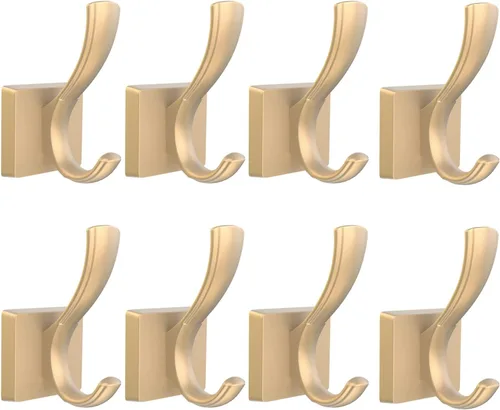 Miniatura 14 de TOFIIGREM Ganchos negros para toallas, ganchos para abrigos y batas de baño, para entrada, vestíbulo, piscina, para montar en la pared, para colgar