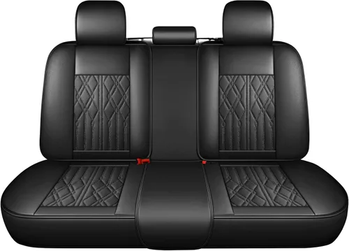 Miniatura 19 de Huidasource Fundas de cuero para asiento trasero, impermeables, para asiento trasero dividido, protector de cojín de asiento de vehículo, ajuste