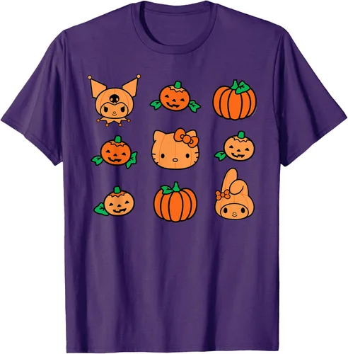 Miniatura 43 de Camiseta de Halloween Hello Kitty My Melody Kuromi Pumpkins