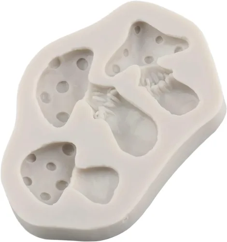 Miniatura 5 de Sijiangmold Moldes de silicona 3D para fondant de hongos, molde de chocolate para decoración de pasteles, chocolate, caramelo, polímero, arcilla