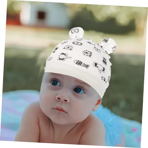 Miniatura 2 de GALPADA 1 Unidades De Bebé Sombrero Conjunto De Bebé Gorrita Gorros Bebé Pies Cubiertas Anti- Scratch Mitones Sombrero Infantil Bebé Calcetín Bebé
