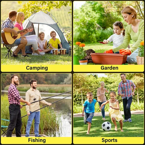 Miniatura 7 de Carrito de Vagones Plegable, Carrito de Vagón Plegable de 360 LBS con Ruedas, Vagón Utilitario Plegable Portátil Todo Terreno para Compras Camping