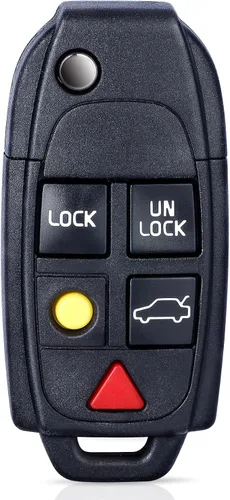Miniatura 4 de Keyecu Modificado Flip Floding Remote Key Shell para S60 S70 S80 S90 V70 caso FOB 4+1 botón