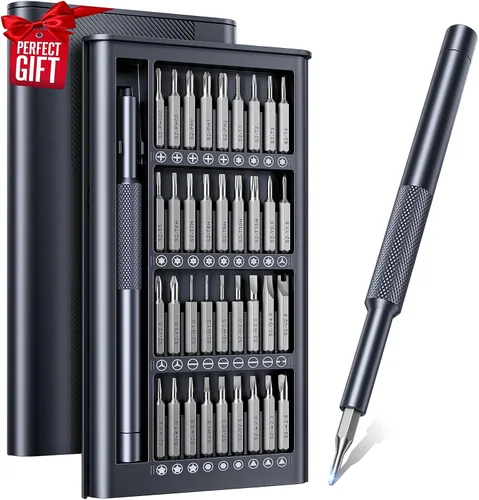 Miniatura 9 de AXTH Juego de destornilladores pequeño 25 en 1 de precisión, kit de herramientas de reparación mini magnético profesional para teléfono