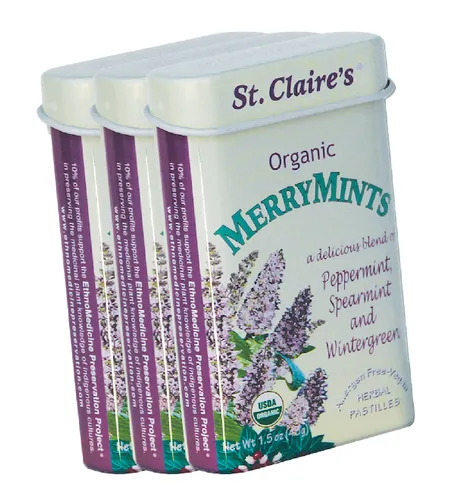 Miniatura 11 de Pastillas Herbales Orgánicas de St. Claire, (Jengibre, lata de 1.5 onzas, paquete de 3) Sin gluten, veganas, sin OMG, a base de plantas, sin