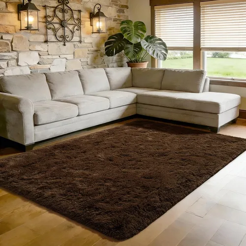 Miniatura 19 de Alfombra Corredor Suave de Pelo Largo para Dormitorio, 2 x 6 pies, alfombras esponjosas con parte inferior antideslizante para pasillo, junto a