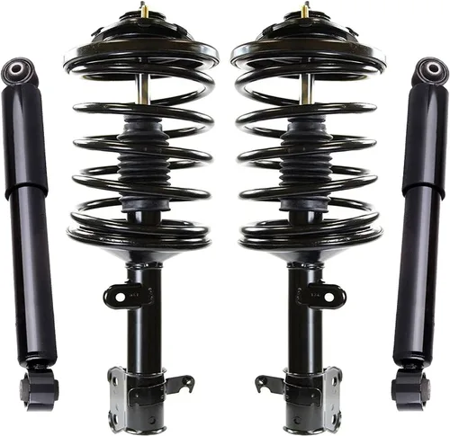 Miniatura 128 de Detroit Axle - Puntales y Amortiguadores para Chevy Traverse Buick Enclave GMC Acadia Saturn Outlook 2007-2012, 2 puntales delanteros con resorte